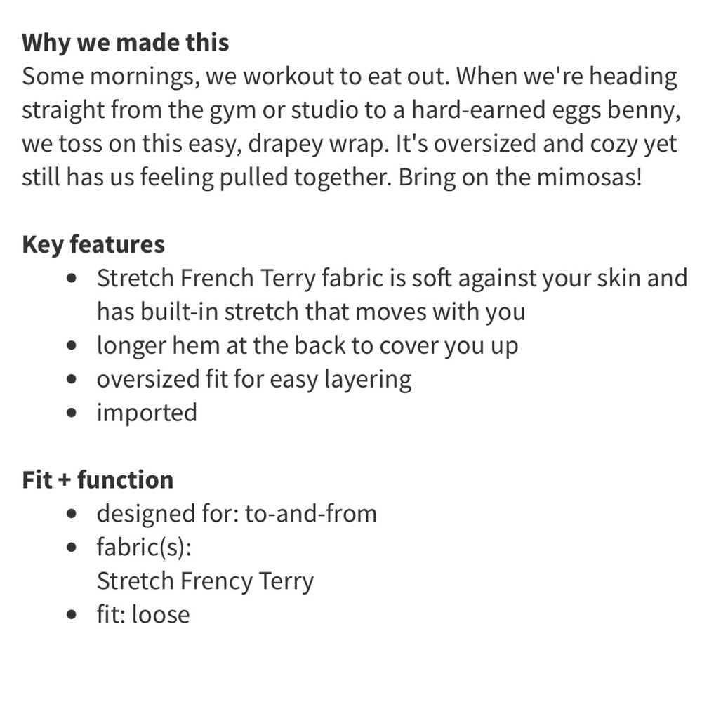 Lululemon To and Flow Studio Wrap Cardigan - Picture 16 of 16
